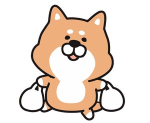 くまのキャラクターが商品を見つけるイラスト